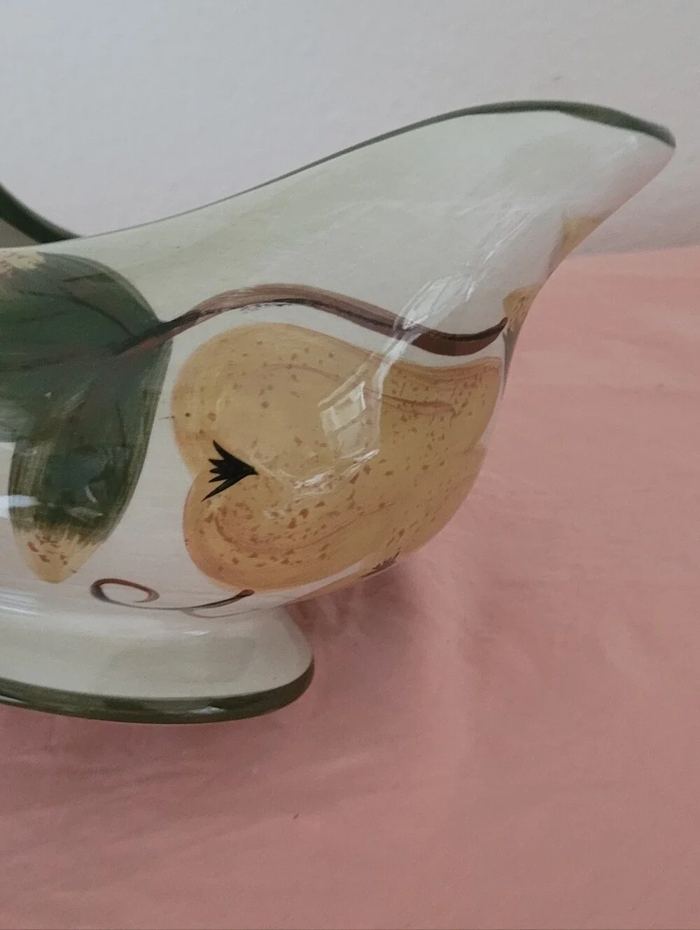 Tabletops Lifestyles Fruit Medley Handpainted Gravy Boat Vintage